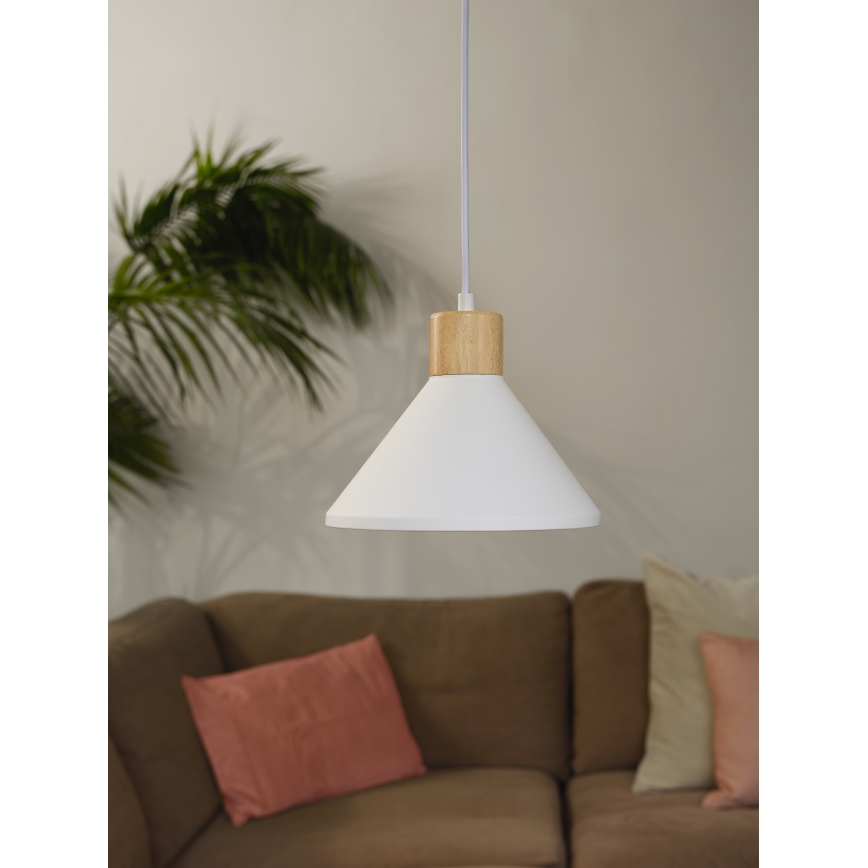 Ledvance - Candeeiro suspenso DECOR PLASTER 1xE27/25W/230V diâmetro 22 cm gesso branco