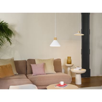 Ledvance - Candeeiro suspenso DECOR PLASTER 1xE27/25W/230V diâmetro 22 cm gesso branco