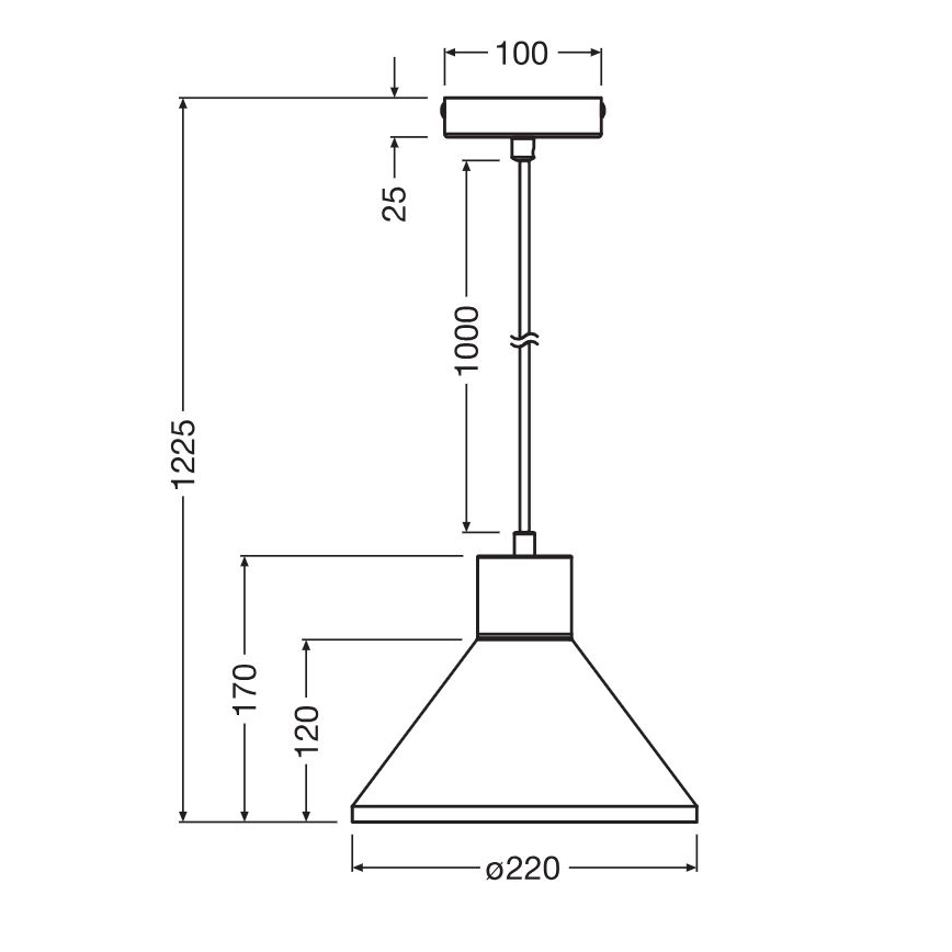 Ledvance - Candeeiro suspenso DECOR PLASTER 1xE27/25W/230V diâmetro 22 cm gesso branco