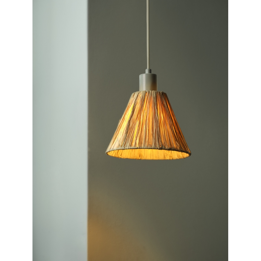 Ledvance - Candeeiro suspenso DECOR RAFFIA 1xE27/15W/230V