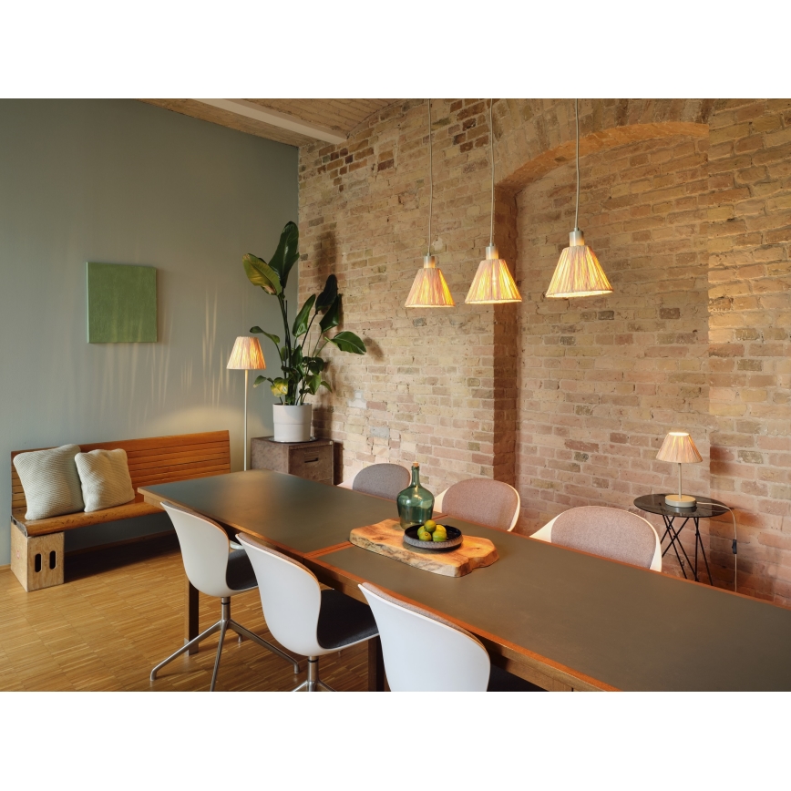 Ledvance - Candeeiro suspenso DECOR RAFFIA 1xE27/15W/230V