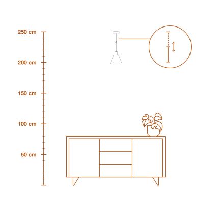 Ledvance - Candeeiro suspenso DECOR RAFFIA 1xE27/15W/230V