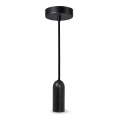 Ledvance - Candelabro suspenso PENDULUM ROUND 1xE27/15W/230V preto