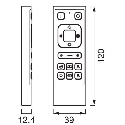 Ledvance - Comando SMART+ Wi-Fi 6600 mAh preto