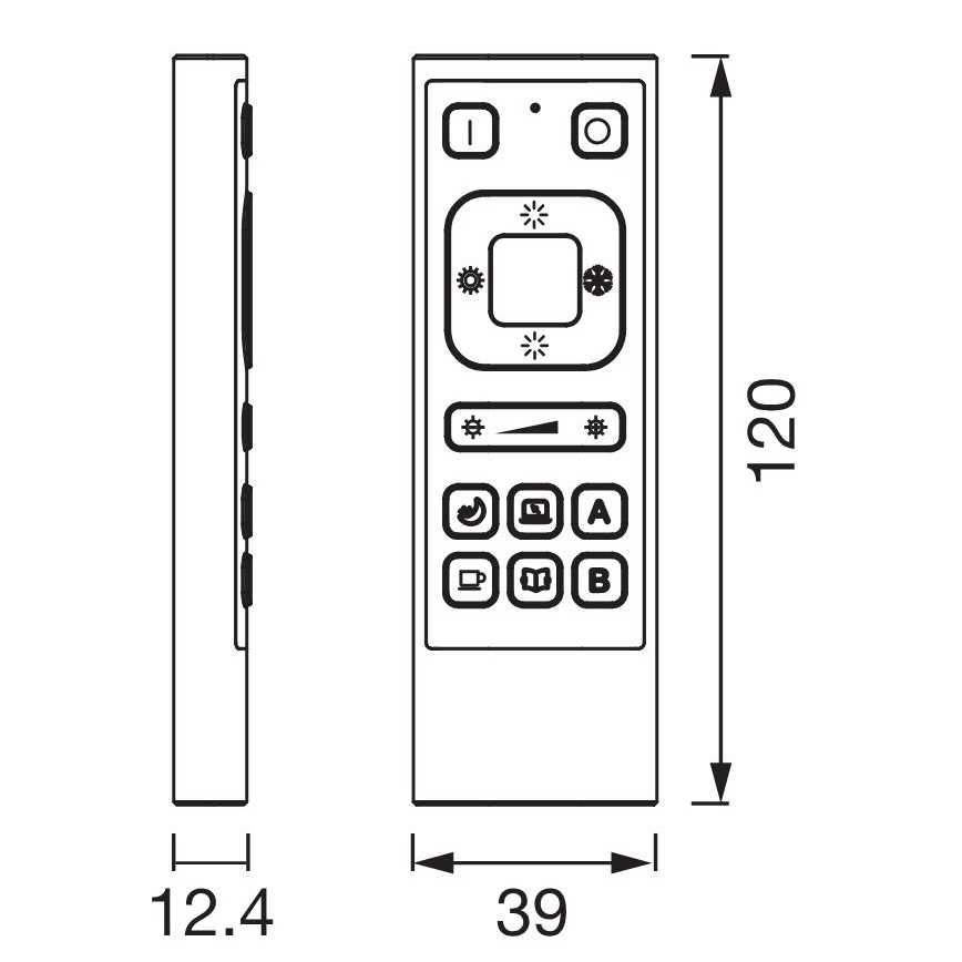 Ledvance - Comando SMART+ Wi-Fi 6600 mAh preto