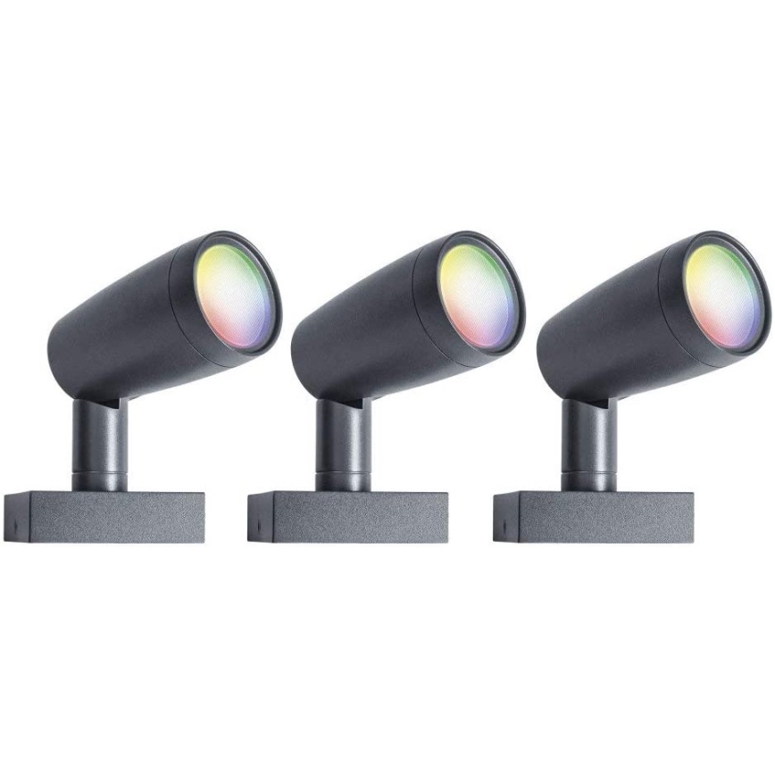 Ledvance - CONJUNTO 3x Candeeiro exterior LED RGBW SMART+ SPOT 3xLED/4,5W/230V IP65 Wi-Fi