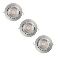 Ledvance - Conjunto de 3 luminárias LED encastráveis reguláveis SIMPLE LED/4,9W/230V