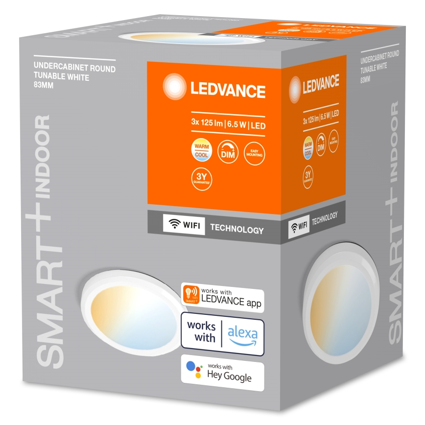 Ledvance -CONJUNTO3x Iluminação de armário de cozinha LED com regulação SMART+ LED/6,5W/230V 3000-6500K Wi-Fi