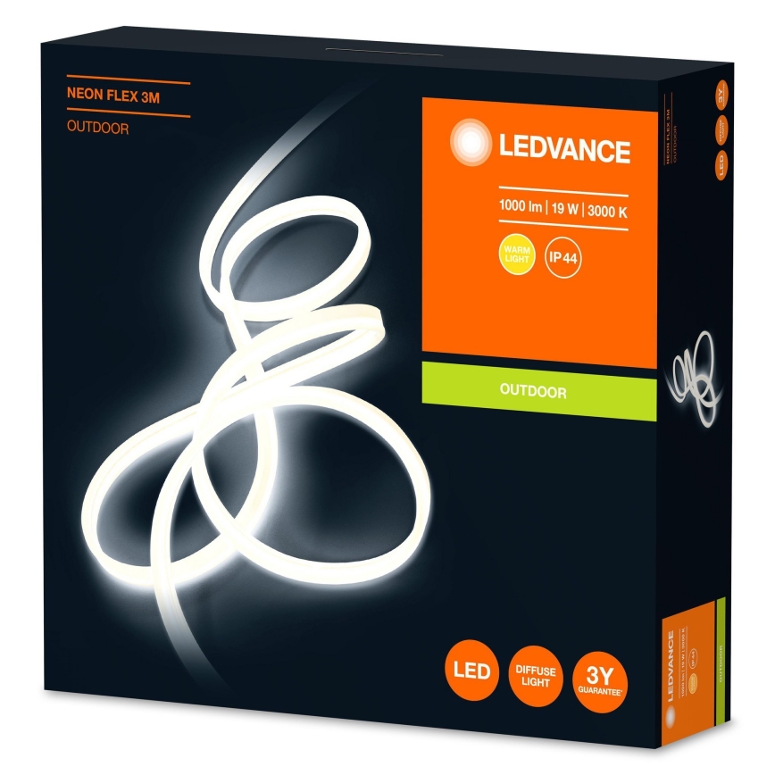 Ledvance - Fita exterior LED RGB com regulação FLEX 3m LED/19W/230V IP44 + controlo remoto