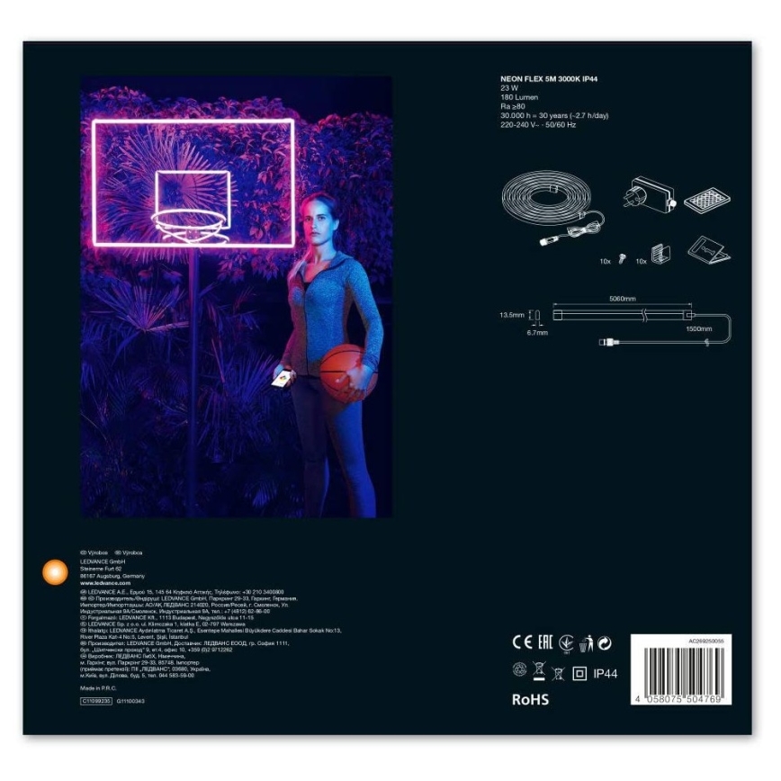 Ledvance - Fita exterior LED RGB FLEX 5m LED/23W/230V IP44