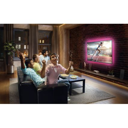 Ledvance - Fita LED RGB dimerizável FLEX TV MOOD 1m LED/4W/5V + controlo remoto