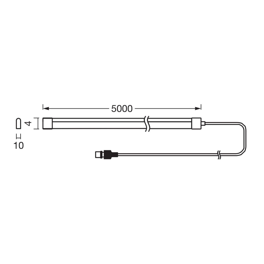 Ledvance - Tira solar LED RGB regulável FLEX MAGIC 5 m LED/1,6W/3,7V 2000 mAh IP44 + comando remoto