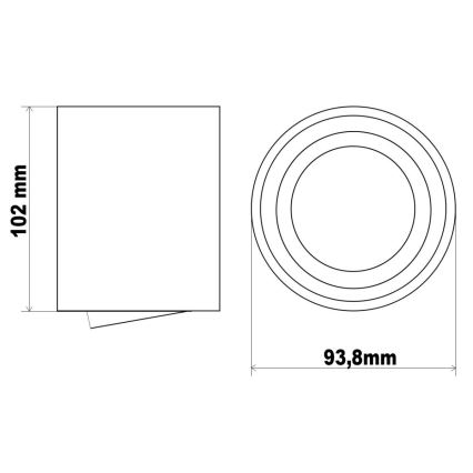 Ledvance - Foco TUBA 1xGU10/50W/230V
