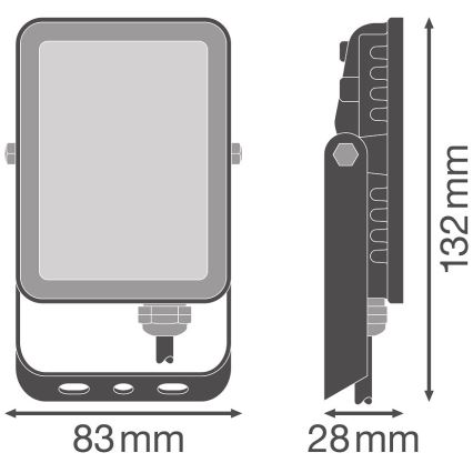 Ledvance - Holofote de parede exterior LED FLOODLIGHT LED/10W/230V 4000K IP65