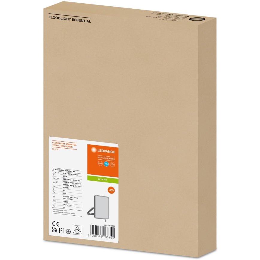 Ledvance - Holofote de parede exterior LED FLOODLIGHT LED/50W/230V 6500K IP65