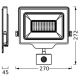 Ledvance - LED Holofote exterior de parede com sensor FLOODLIGHT ESSENTIAL LED/100W/230V IP65