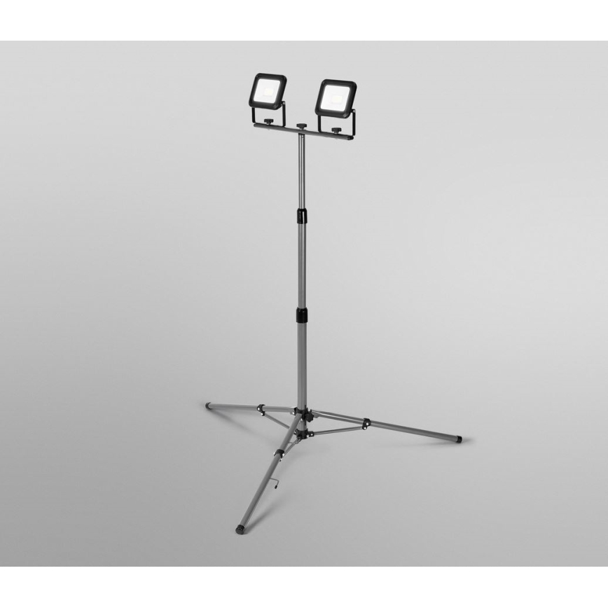 Ledvance - Holofote exterior LED com um suporte WORKLIGHT TRIPOD 2xLED/20W/230V 6500K IP65
