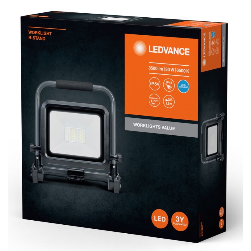 Ledvance - Holofote exterior LED WORKLIGHT R-STAND LED/30W/230V 6500K IP54