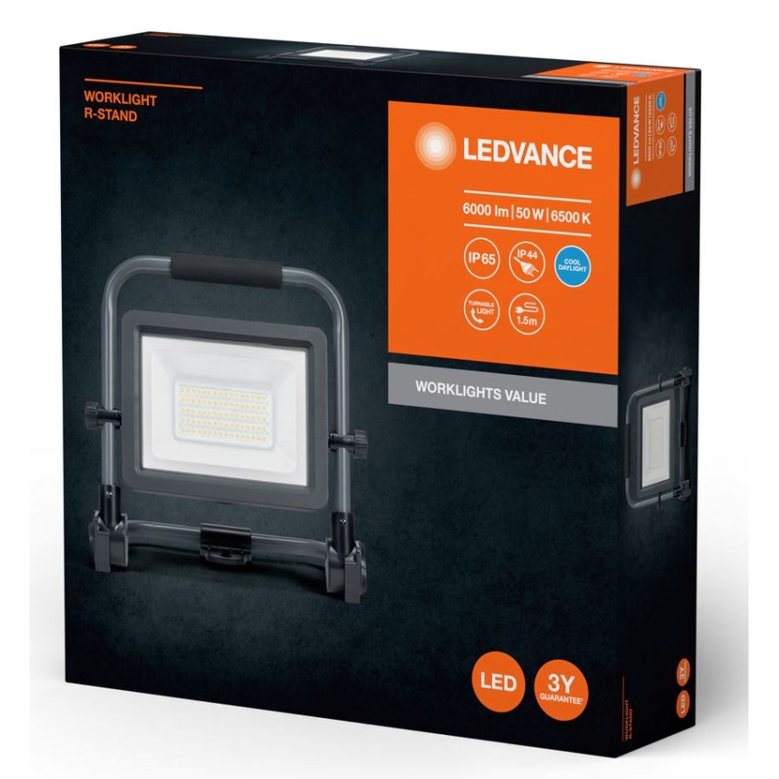 Ledvance - Holofote exterior LED WORKLIGHT R-STAND LED/50W/230V 6500K IP65