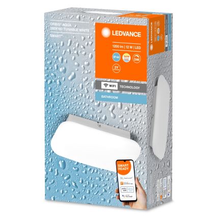 Ledvance- Iluminação de casa de banho LED com regulação SMART+ AQUA LED/12W/230V IP44 Wi-Fi