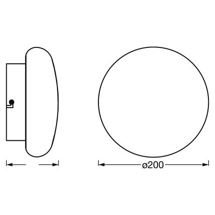 Ledvance - Iluminação de casa de banho LED com regulação SMART+ AQUA LED/12W/230V 3000-6500K IP44 Wi-Fi