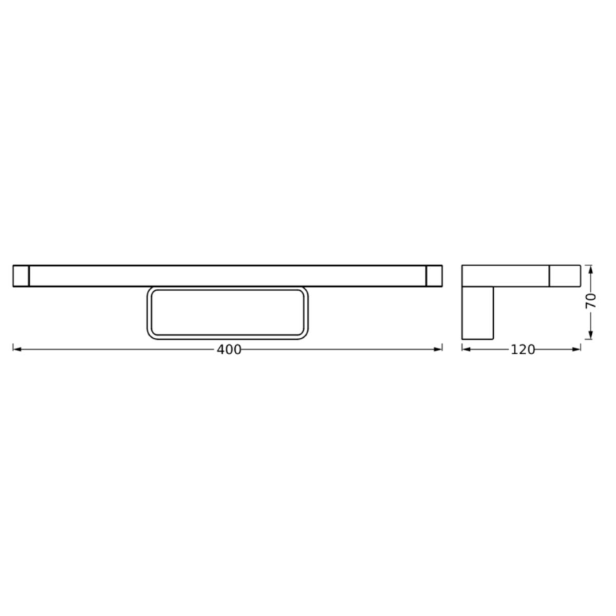 Ledvance - Iluminação de espelho de casa de banho LED DISC BAR LED/7W/230V 3000/4000K IP44