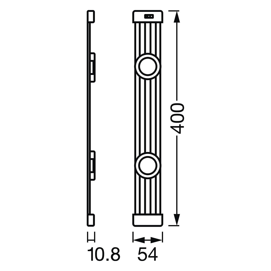 Ledvance - Iluminação de mobília LED com regulação e sensor LINEAR 2xLED/3,5W/230V