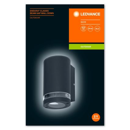 Ledvance - Iluminação de parede exterior BEAM 1xGU10/35W/230V IP44