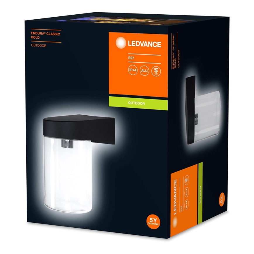 Ledvance - Iluminação de parede exterior BOLO 1xE27/60W/230V IP44