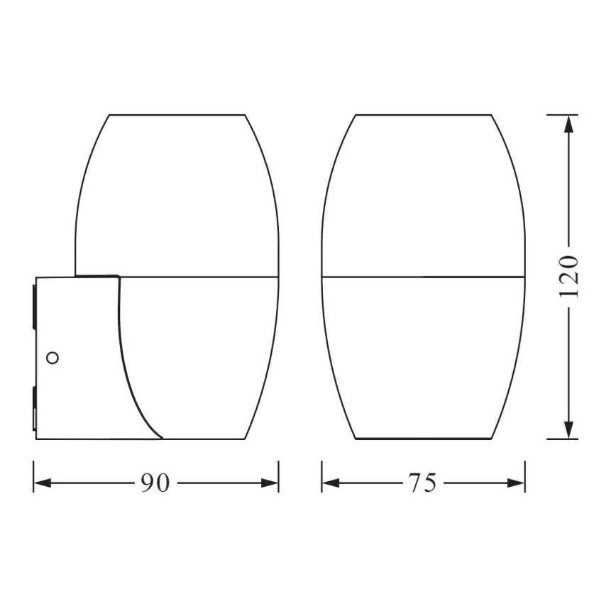 Ledvance - Iluminação de parede exterior CANNON 1xGU10/35W/230V IP44