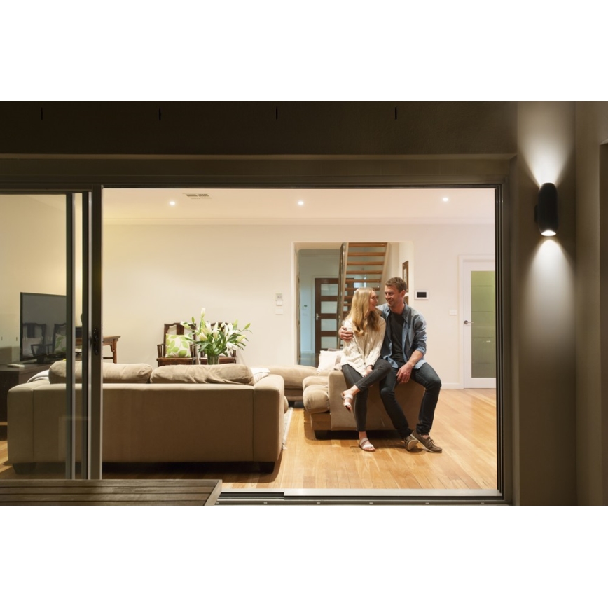 Ledvance - Iluminação de parede exterior CANNON 2xGU10/35W/230V IP44