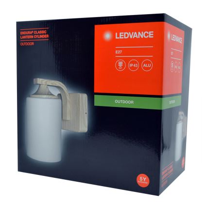 Ledvance - Iluminação de parede exterior CYLINDER 1xE27/60W/230V IP43