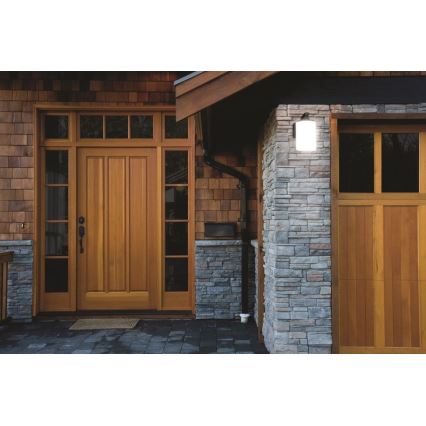 Ledvance - Iluminação de parede exterior CYLINDER 1xE27/60W/230V IP43 preta