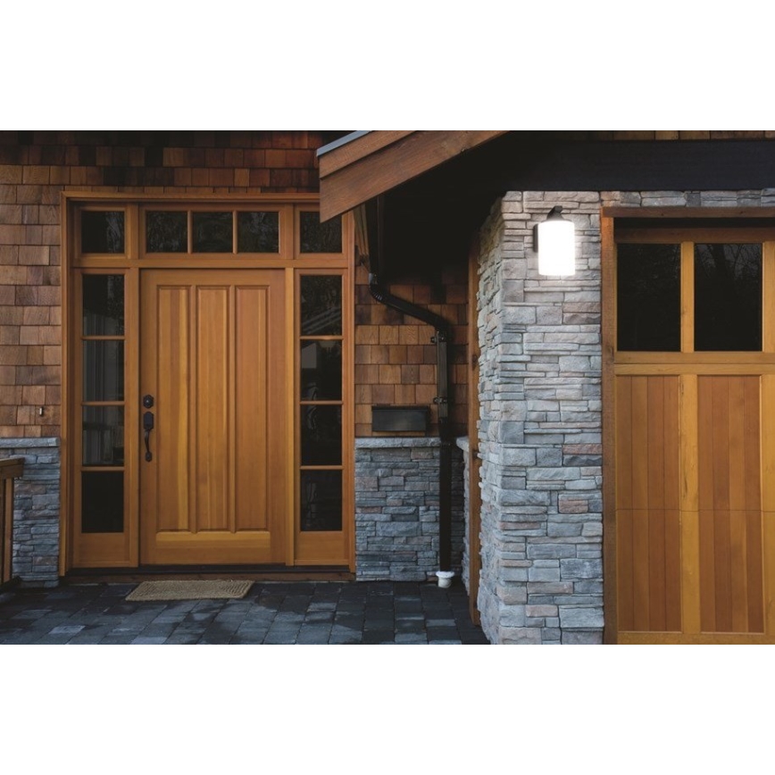 Ledvance - Iluminação de parede exterior CYLINDER 1xE27/60W/230V IP43 preta