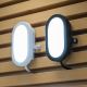 Ledvance - Iluminação de parede exterior LED BULKHEAD LED/11W/230V IP54 preta