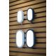 Ledvance - Iluminação de parede exterior LED BULKHEAD LED/11W/230V IP54 preta