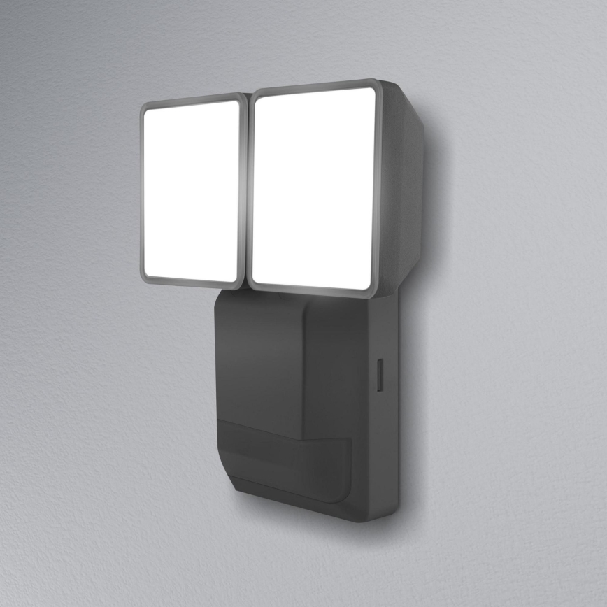 Ledvance - Iluminação de parede exterior LED com sensor SPOT 2xLED/8W/230V IP55