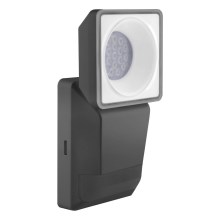 Ledvance - Iluminação de parede exterior LED com sensor  SPOT LED/8W/230V IP55 preta
