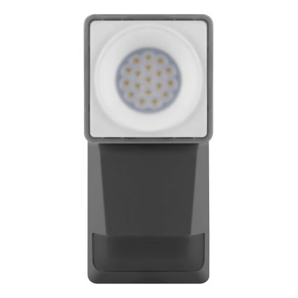 Ledvance - Iluminação de parede exterior LED com sensor  SPOT LED/8W/230V IP55 preta