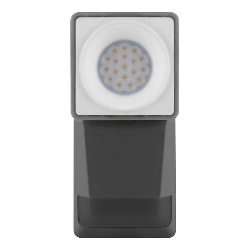 Ledvance - Iluminação de parede exterior LED com sensor  SPOT LED/8W/230V IP55 preta