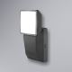 Ledvance - Iluminação de parede exterior LED com sensor  SPOT LED/8W/230V IP55 preta