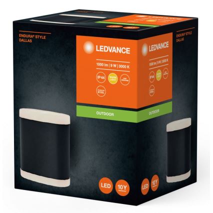 Ledvance - Iluminação de parede exterior LED ENDURA STYLE DALLAS LED/9W/230V IP44