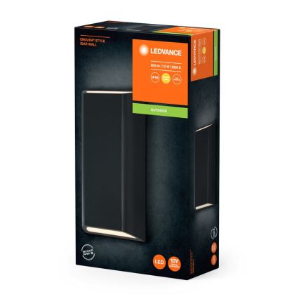 Ledvance - Iluminação de parede exterior LED ENDURA STYLE IDAR 2xLED/7,5W/230V IP65