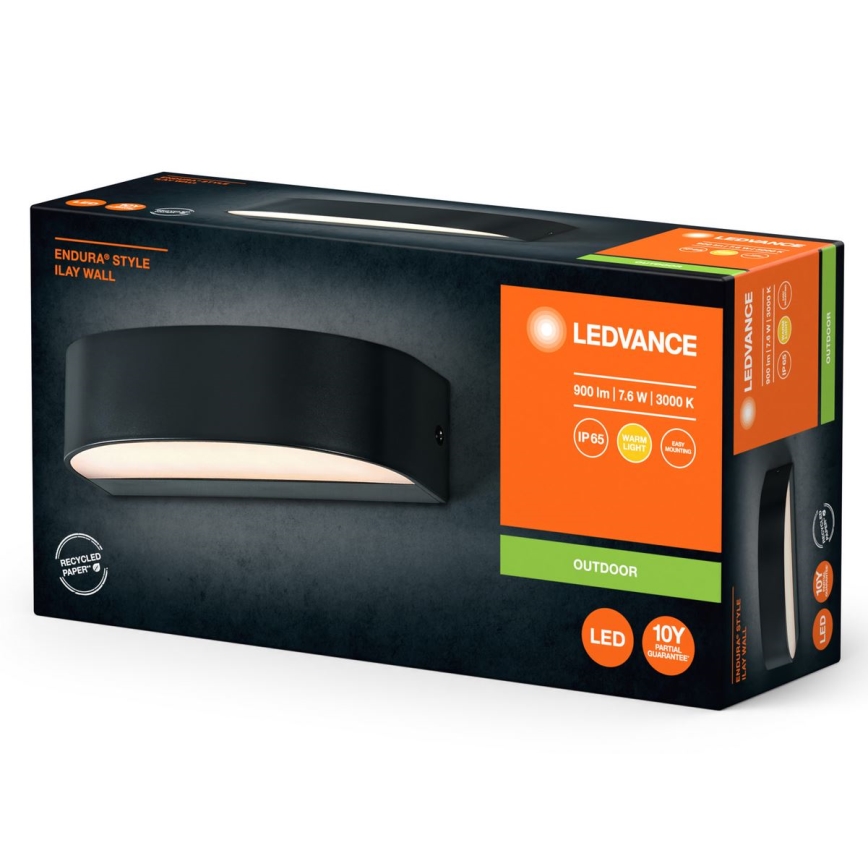 Ledvance - Iluminação de parede exterior LED ENDURA STYLE ILAY 2xLED/3,8W/230V IP65