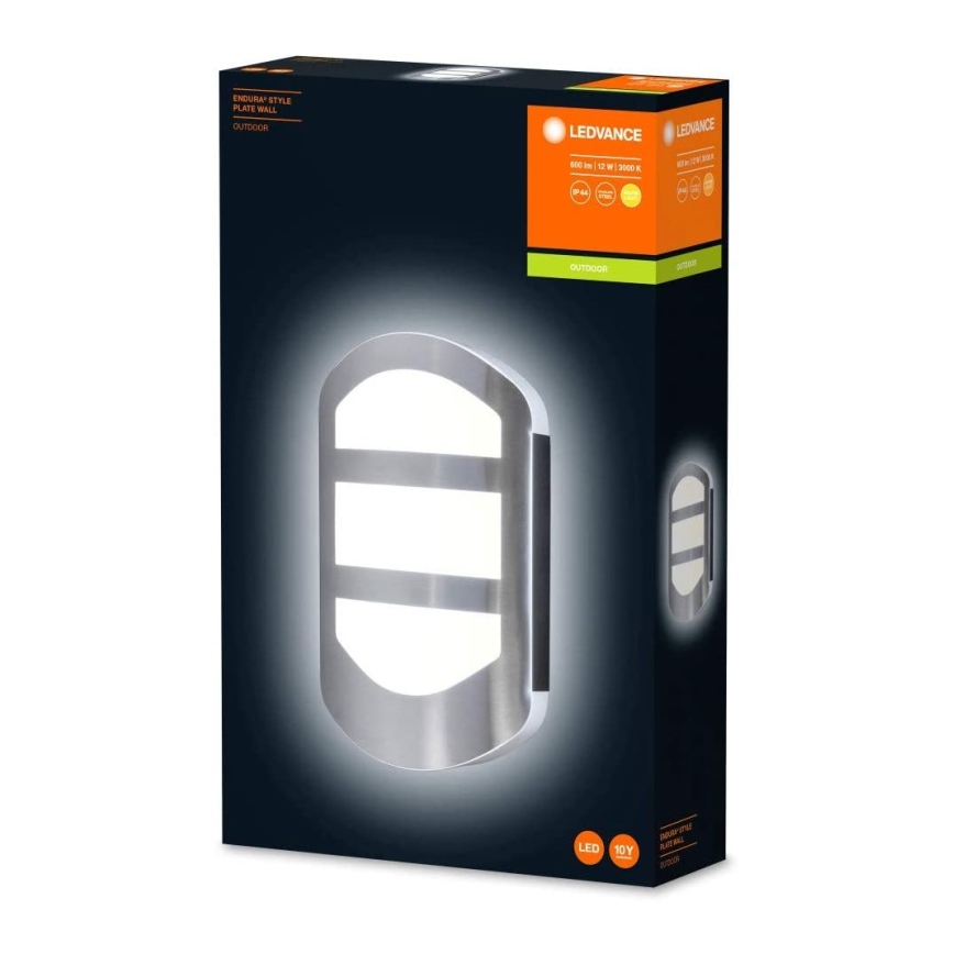 Ledvance - Iluminação de parede exterior LED PLATE LED/12W/230V IP44