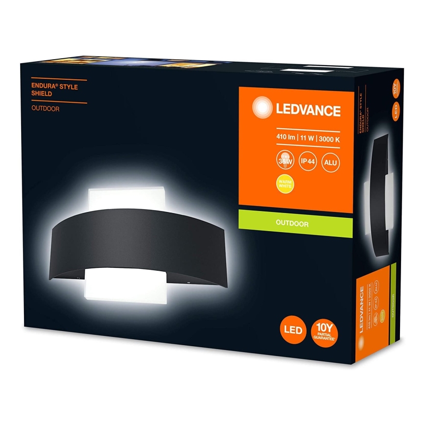 Ledvance - Iluminação de parede exterior LED SHIELD LED/11W/230V IP44