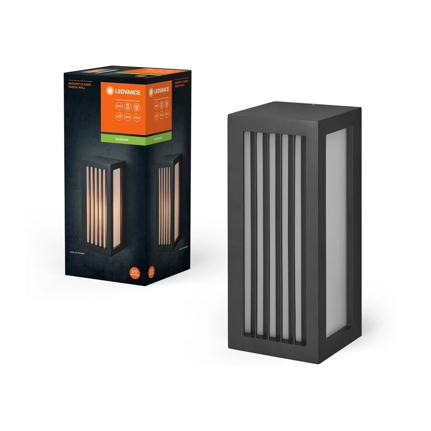 Ledvance - Iluminação de parede exterior RADICK  1xE27/18W/230V IP65