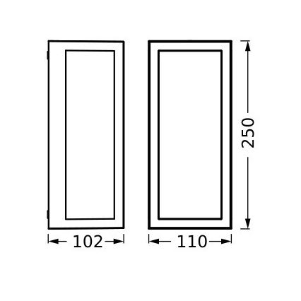 Ledvance - Iluminação de parede exterior RADO 1xE27/18W/230V IP65