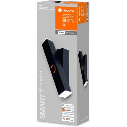 Ledvance - Iluminação de parede LED com regulação SMART+ CROSS 2xLED/6W/230V 3000-6500K Wi-Fi