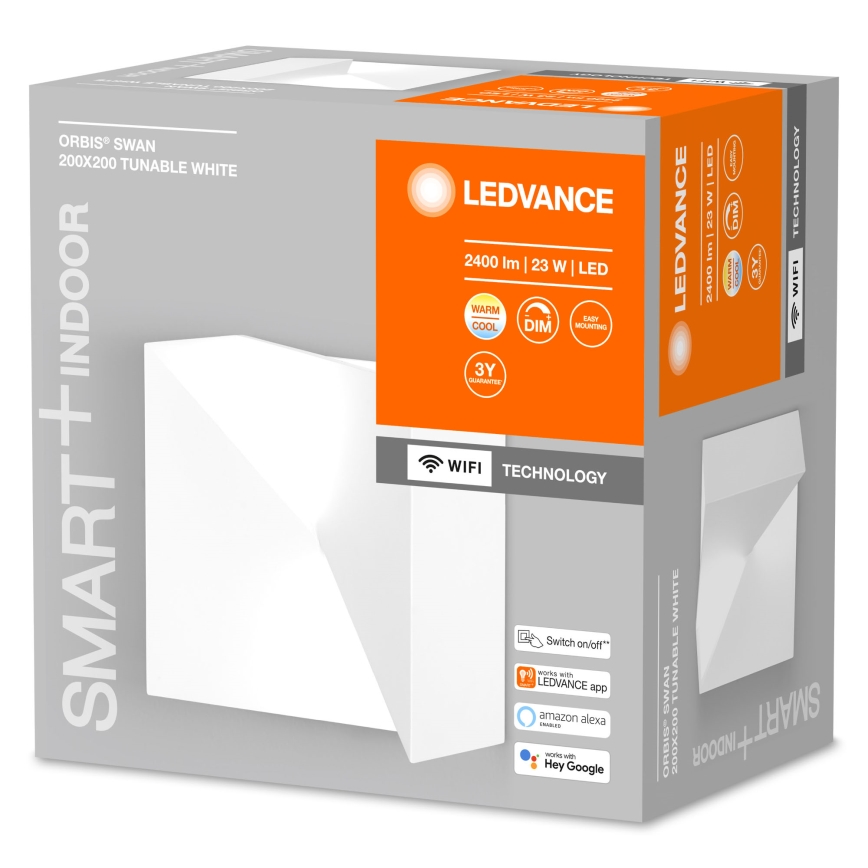 Ledvance - Iluminação de parede LED com regulação SMART+ SWAN LED/23W/230V 3000-6500K Wi-Fi